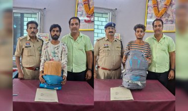 रायपुर में गांजा तस्करों पर शिकंजा: दो अंतर्राज्यीय आरोपी गिरफ्तार, लाखों का  गांजा जब्त