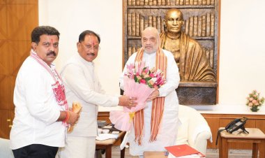 गृह मंत्री अमित शाह से मिले छत्तीसगढ़ के मुख्यमंत्री विष्णुदेव राय,सीएम ने रखा महत्वपूर्ण प्रस्ताव