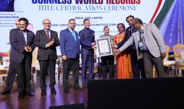 स्टील स्लैग से बनी दुनिया की सबसे लंबी सड़क, जिंदल स्टील ने रचा इतिहास,गिनीज बुक में दर्ज हुआ नाम