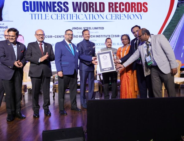 स्टील स्लैग से बनी दुनिया की सबसे लंबी सड़क, जिंदल स्टील ने रचा इतिहास,गिनीज बुक में दर्ज हुआ नाम