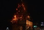 रायपुर में मां दुर्गा के निर्माणाधीन पंडाल में लगी आग,दमकल टीम ने काफी मशक्कत से पाया काबू
