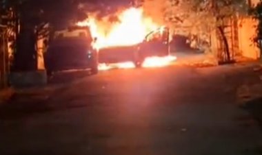 Raipur Breaking : चलती कार में अचानक लगी आग, धुआं उठते ही मची अफरा-तफरी