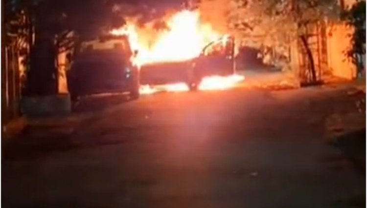 Raipur Breaking : चलती कार में अचानक लगी आग, धुआं उठते ही मची अफरा-तफरी